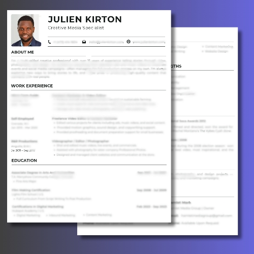 cv download samples